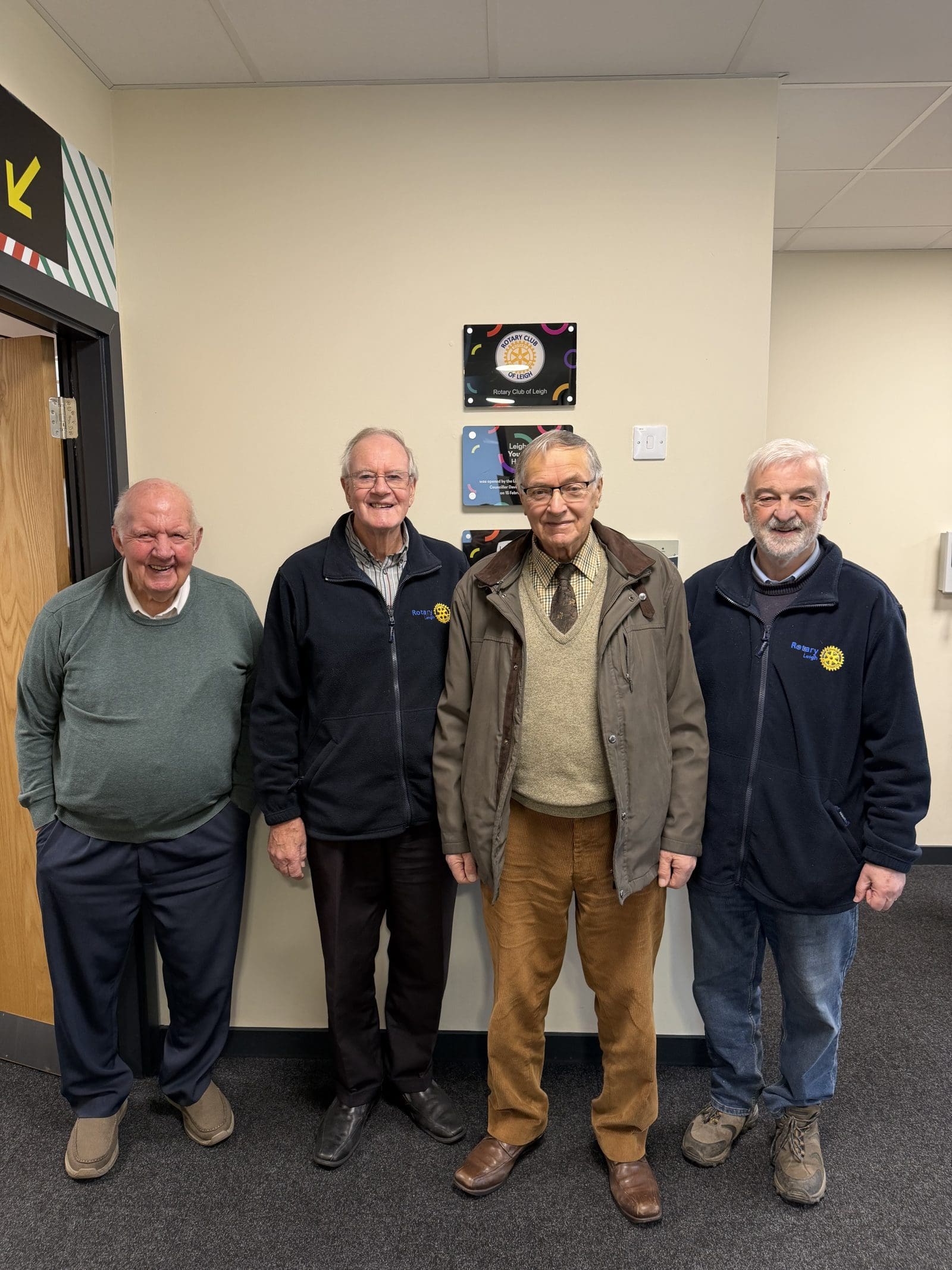 Rotary Plaque Unveiled at Leigh Youth Hub